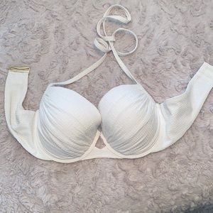 36D White Victorias Secret Swim Top